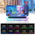 thumbnail image 3 of Projection Alarm Clock, LED Mirror Display RGB Digital Clock, 7" Large LED Screen Alarm Clock, 7 Dimmer, Dual Alarm Clock With Snooze, USB C ChargingPort, Modern Desk Clock for Bedroom Decor Black, 3 of 9