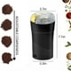 thumbnail image 3 of Molinillo eléctrico de especias de gran capacidad para hierbas, hojas finas, cacahuetes, frijoles de pimienta, setas y granos, negro, 3 of 9
