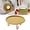 Gold, variant on Clearance Desktop Ornament under $5,Plate Candlestick Holders Gold Candle Holders For Pillar Candles Candle Tray Pedestal Candle Stand For Wax Candles