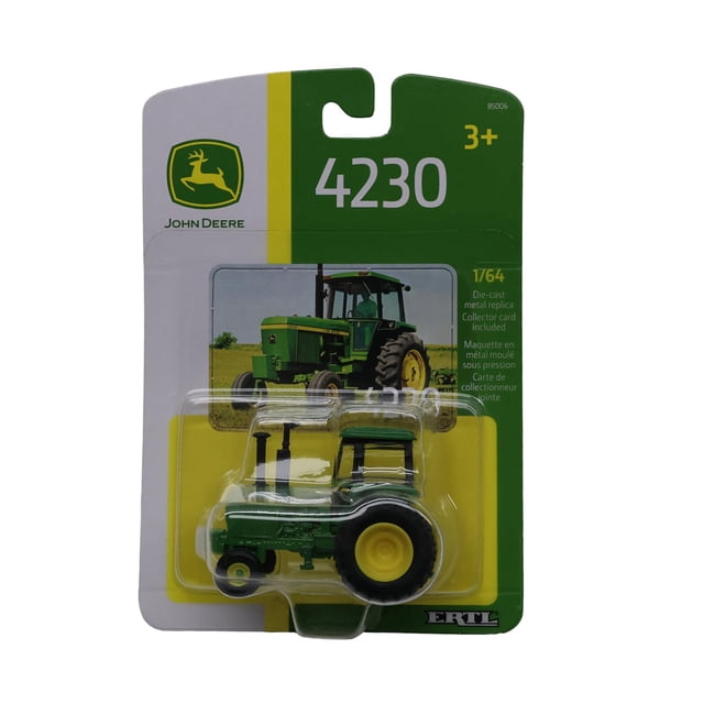 Tractor de juguete John Deere 4230 modelo a escala 1/64 de metal fundido