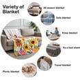 thumbnail image 6 of Throw Blanket for Couch Yellow Sunflower Soft Fleece Flannel Blankets Cozy Lightweight Blanket for Home Sofa Living Room Flowers Bed Throws 60" x 80", 6 of 9