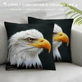 thumbnail image 3 of Orinice bald eagle Graphic Decorative Cushion Throw Pillow Cover for Home Couch Living Room Bed Sofa 24x24in, 3 of 5