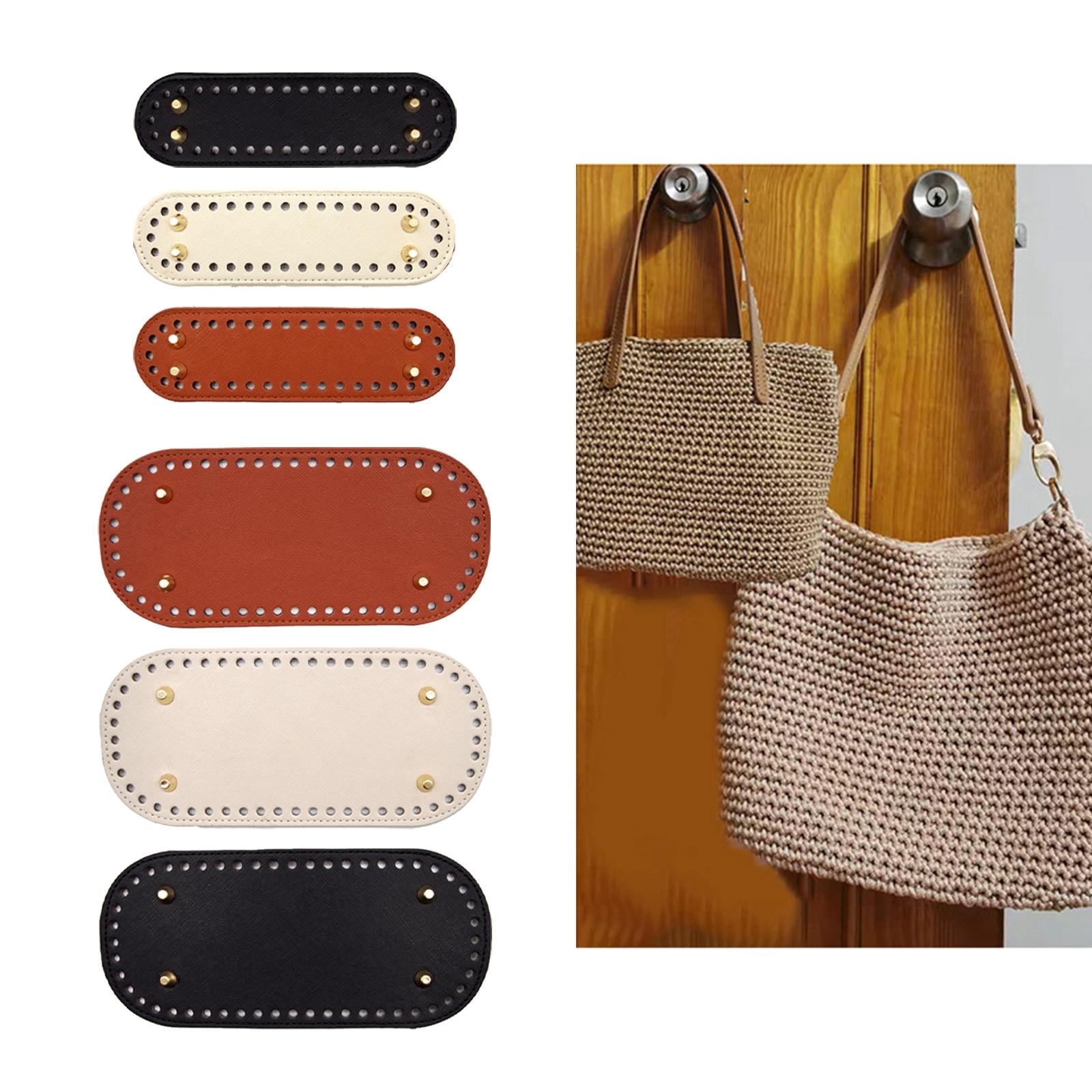 Exceart 1 Pcs DIY Bag Accessories Handmade Knitting Supplies Woven Purse  Strap Leather Handbags Purse Bottom Shaper Bag Shaper Bottom DIY Bag  Material