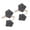 Dark Grey, variant on 2Pieces Flexible Floral Twist Curtain Tiebacks Flexible Rope Holdbacks for Home Bedroom Window Drapes Holders Decors