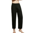 thumbnail image 4 of Luxalzxs Mens Pajama Pants Cotton Soft Lightweight Lounge Pants Cozy Sleepwear Elastic Waist Pj Bottoms 4-Way Stretch & Wicking Sleep Pants, 4 of 6
