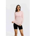 thumbnail image 4 of PINSPARK SPF Shirts for Women Long Sleeve Lightweight Hiking Top with Thumbholes Quick Dry Vocation Travel Shirt Light Pink XL, 4 of 7