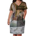 thumbnail image 3 of Abandd - Casa en un pueblo minero de SparklePyre Vestido holgado con bolsillos vestidos para mujer ropa de verano 2025, 3 of 7