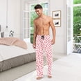 thumbnail image 6 of FORMRS Mens Pajama Pants with Pockets Cotton Sleepwear Lounge Bottoms Sizes S-2XL, Strawberry Plaid Pattern, 6 of 7