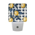 thumbnail image 6 of Yayeee LED Night Light for The Home Plug in With Light Sensors 2 Pack, Beige Plaid Lemon, 6 of 6