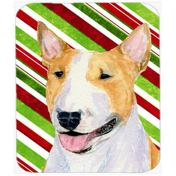 Carolines Treasures Bull Terrier Candy Cane Holiday Christmas Mouse Pad