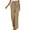 Khaki, variant on QUYUON Womens Pajama Pants Loose Drawstring Belt Casual Wide Leg Pants Dress Pants Women Full Pant Leg Length Skinny Pant Style N-6837 Khaki L