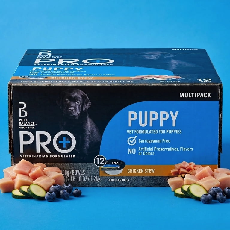 Pure Balance Pro+ Chicken Stew Wet Dog Food for Puppies, 3.5 oz