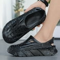 thumbnail image 3 of Mens Garden Clogs Shoes EVA Outdoor Quick Drying Platform Slip on Sandals Beach Summer Arch Support Slippers, 3 of 5