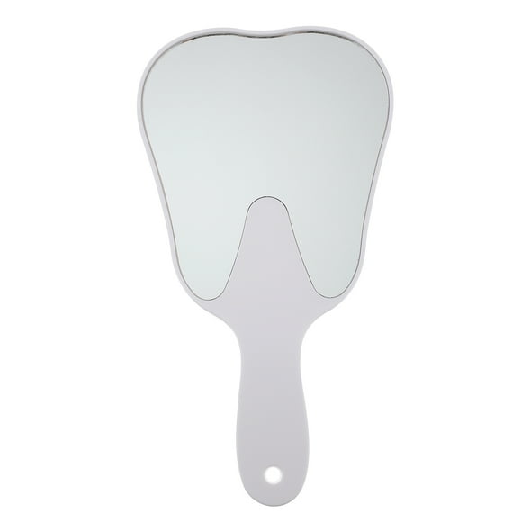 EeaseMX Espejo dental con forma de diente, espejo de mano, regalo para dentista, espejo indeformable