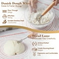 thumbnail image 2 of 17 Pieces Banneton Bread Proofing Basket Set - 9 and 10 inch Round Sourdough Bread Proofing Baskets - A Complete Bread Making Kit, Danish Whisk, Bowl Scraper, Dough Scraper, & Bread Lame, 2 of 12