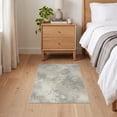 thumbnail image 3 of ODIKA 2'x3' Ultra-Soft Accent Mat, Extra Large Faded Mottled Contemporary Scattered Motifs Neutral None Washable, Bare feet friendly, Easy Care Indoor rug for Bedside, Footrest, 3 of 7