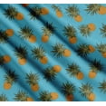 thumbnail image 3 of Soimoi Blue Cotton Voile Fabric Pine Fruits Decor Fabric Printed Yard 56 Inch Wide, 3 of 7