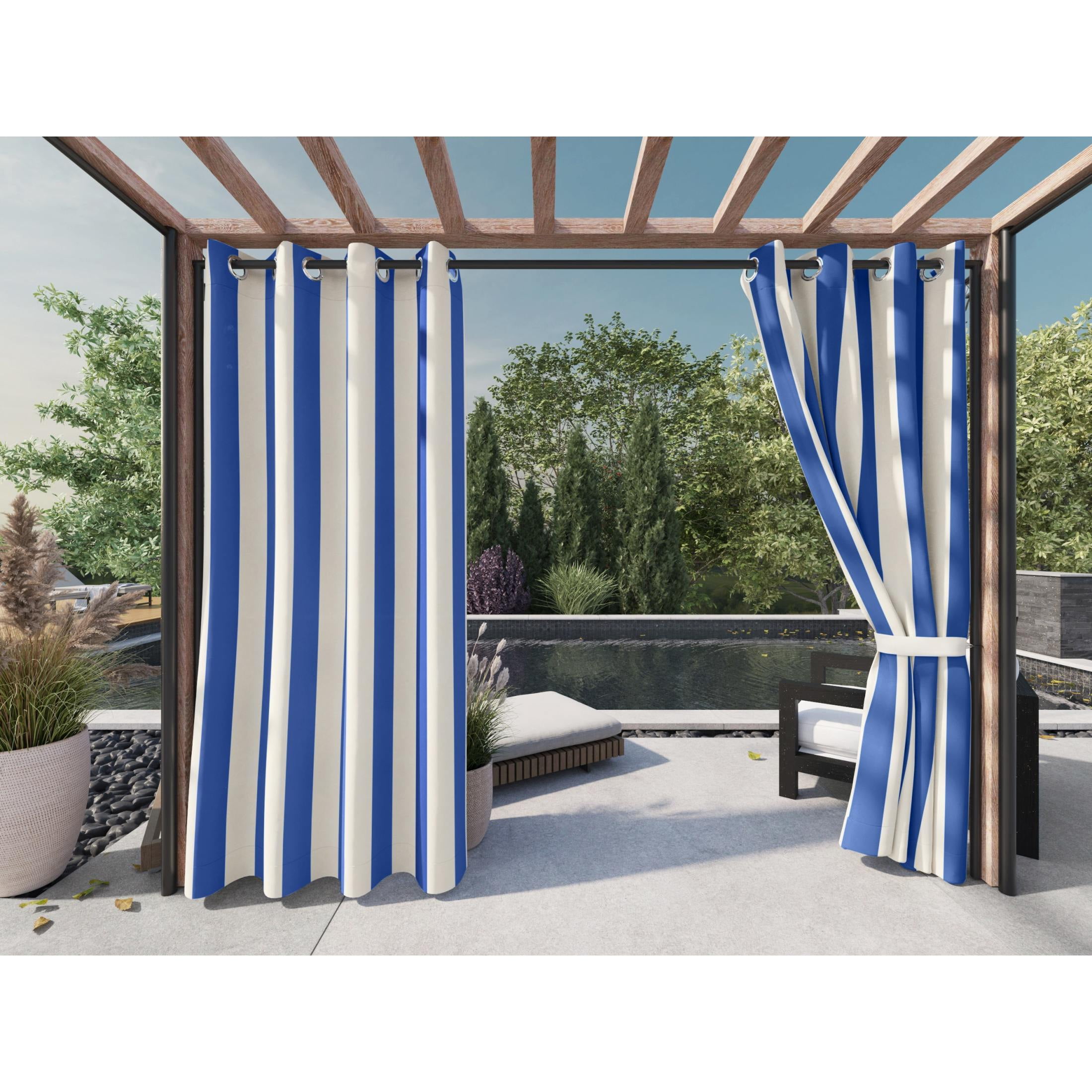 Covermates Outdoor Patio Curtain – Water‑Resistant with Grommets, 50"x84"