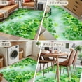 thumbnail image 6 of St. Patrick's Day Washable Area Rug&nbsp;3x5ft Watercolor Gradient Spring Green Lucky Shamrocks Teal Soft Rectangle&nbsp;Rugs for Living Room, Non Slip Carpet for Bedroom&nbsp;Entryway Dining Room, 6 of 9