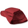 thumbnail image 2 of Bare Home Ensemble de Courtepointe - 2 Pcs - Couvre-Lit Matelassé à Losanges - Lit Simple/simple TG, Rouge, 2 of 5