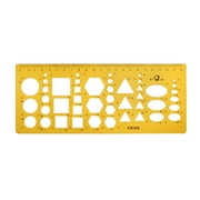 Uxcell 22cm Metric Measurement Geometric Drawing Template Plastic Measuring Ruler