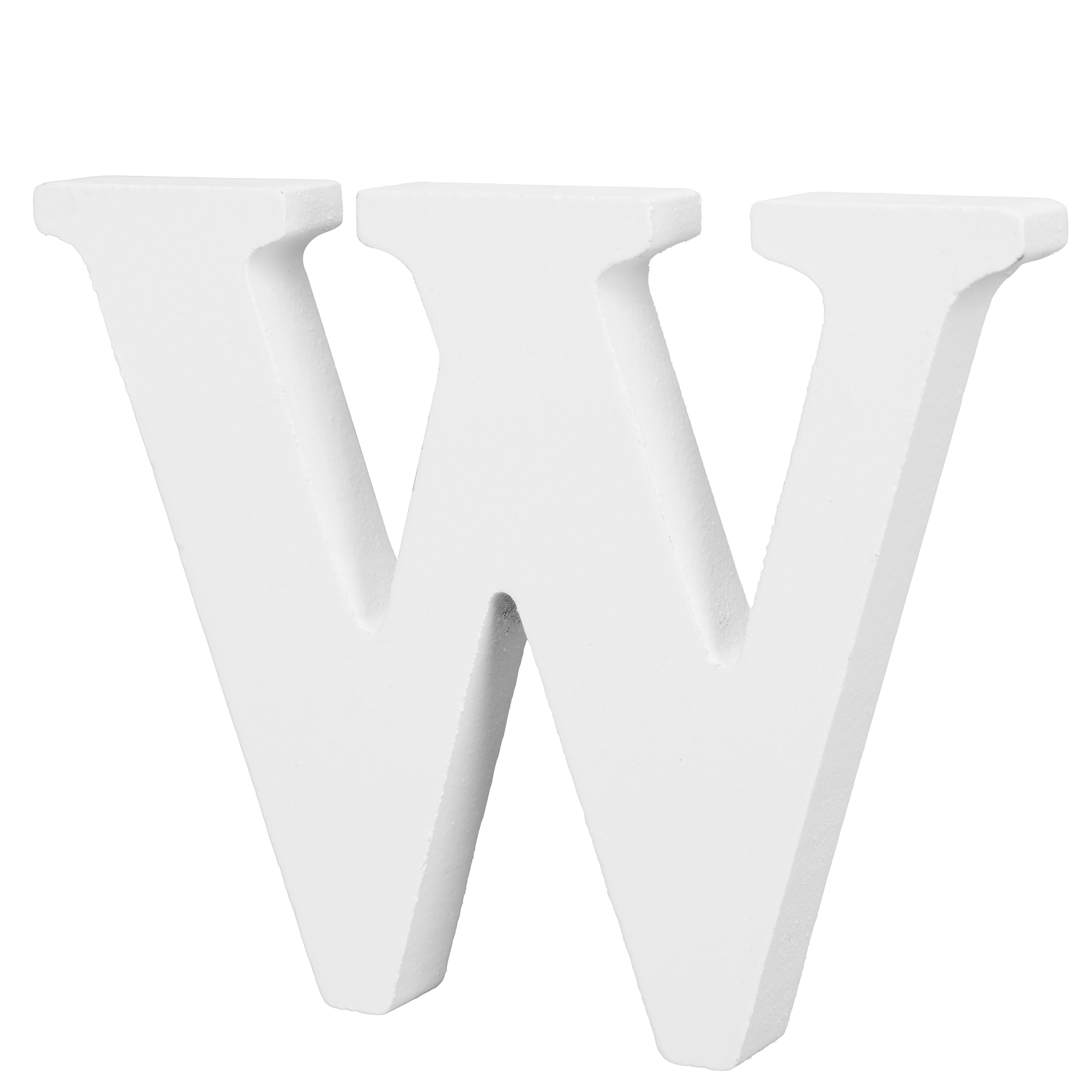 Cousin DIY 3" White Wood Letter W