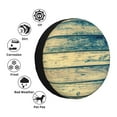 thumbnail image 4 of Fotbe Retro Wooden Funda de Llanta de Repuesto con Estampado, Engrosada, Ajuste Universal para Jeep, Remolque, RV, SUV, Camión-14 inch, 4 of 6
