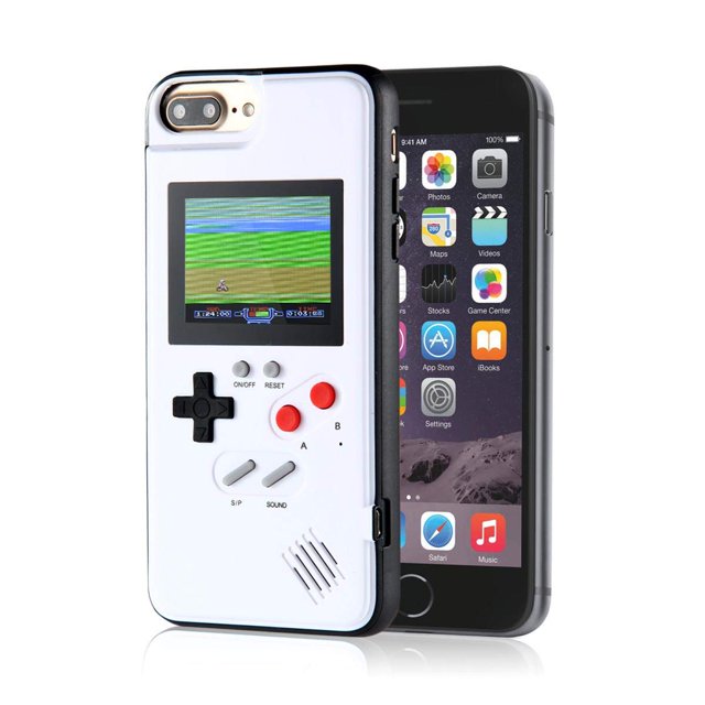 Étui de Jeu pour Iphone, Étui de Protection Rétro 3d avec 36 Petits Jeux, Écran Couleur Intégrale, Étui de Jeu Vidéo Antichoc pour Iphone 8 Plus, Iphone 7 Plus, Iphone 6 Plus