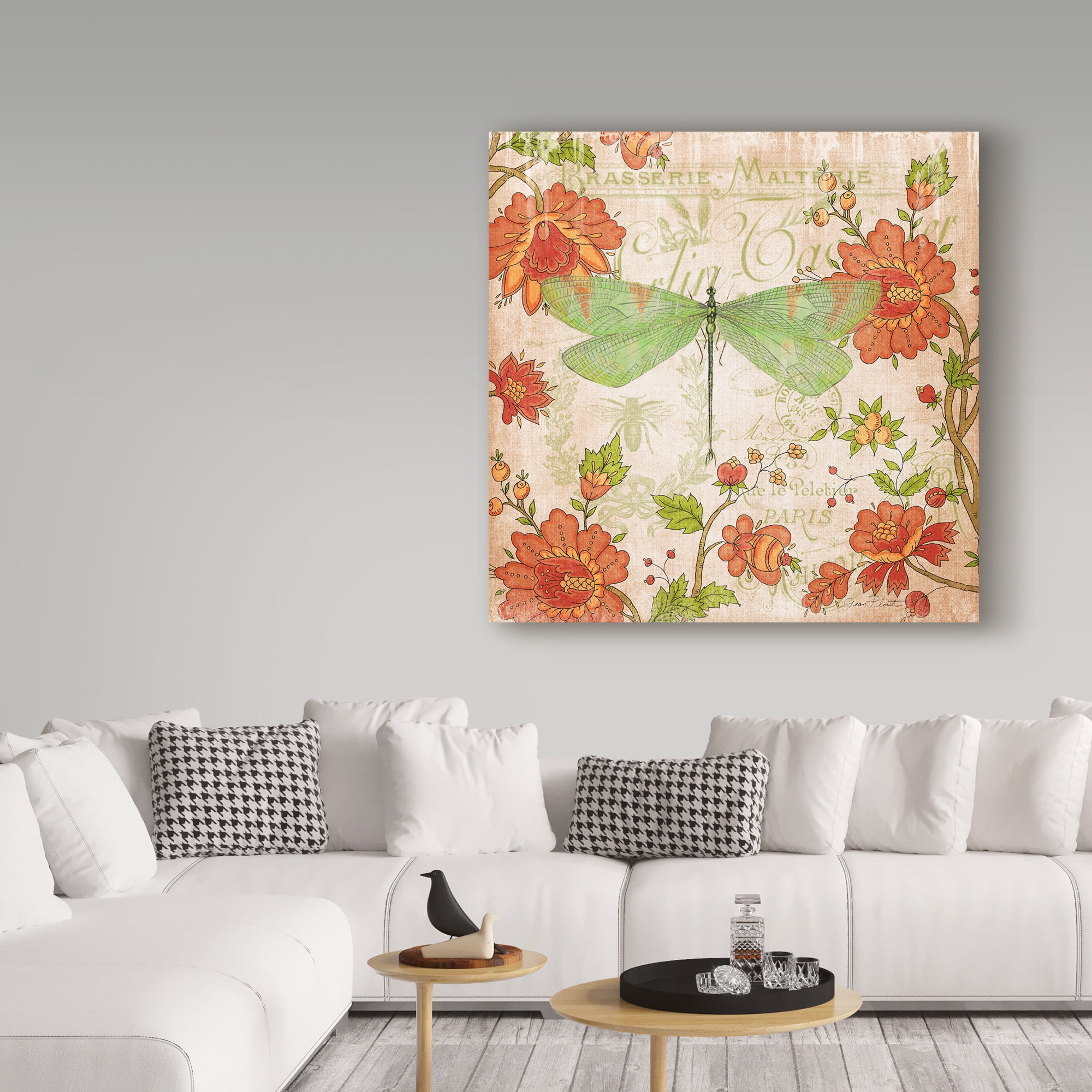Trademark Fine Art 'Jardin De Luxe 2' Canvas Art by Jean Plout
