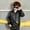 Black, variant on Boys Leather Jacket Boys Stand Collar Asymmetric Zip Motorcycle PU Leather Jacket Kids Casual Spring Fall Short Coat