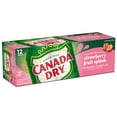 thumbnail image 4 of Canada Dry Caffeine Free Fruit Splash Strawberry Ginger Ale Soda Pop, 12 fl oz, 12 Pack Cans, 4 of 7