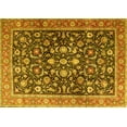 thumbnail image 1 of Ahgly Company Machine Washable Indoor Rectangle Persian Yellow Traditional Area Rugs, 4' x 6', 1 of 4