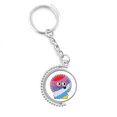 thumbnail image 1 of universe and alien rainbow alien rotatable keyholder disc accessories chain clip, 1 of 3