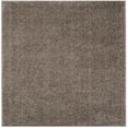 thumbnail image 2 of SAFAVIEH New York Willis Plush Solid Shag Area Rug, Grey, 6'7" x 6'7" Square, 2 of 6
