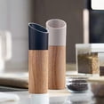 thumbnail image 5 of black+white black+white Salt and Pepper Grinder Set, Manual Wood Pepper Mill & Salt Grinder with Adjustable Coarseness, 5 of 5