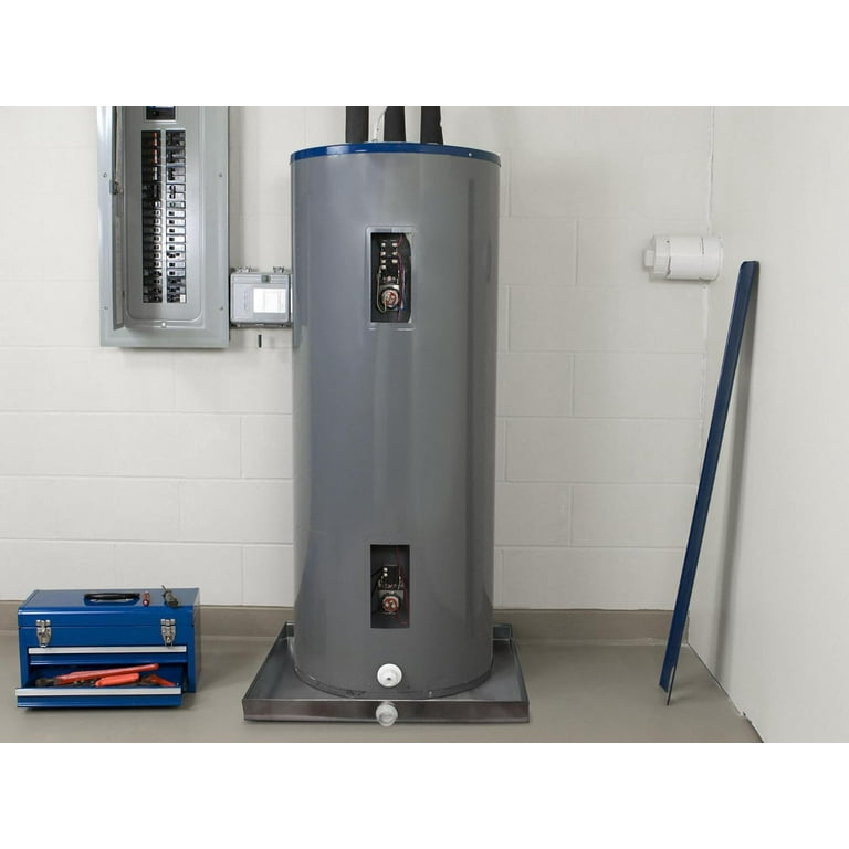 30 in. x 30 in. x 6 in. Galvanized Water Heater Drain Pan 30 in. x 30 in. x 6 in. Galvanized Water Heater Drain Pan