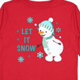 thumbnail image 4 of Inktastic Let It Snow Snowman Boys or Girls Long Sleeve Toddler T-Shirt, 4 of 5