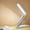 315#White, variant on Folding USB Desk Lamp, Eye Protection LED Reading Light with Adjustable Brightness, Portable Charging Table Lamp for Bedroom, Study, Dormitory, Office, Compact, Space-Saving Design