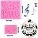 thumbnail image 2 of Molde de silicona para fondant con forma de notas musicales, moldes de silicona con forma de caramelo musical, decoración de fondant, decoración para repostería, cumpleaños, bodas y fiestas, 2 of 7