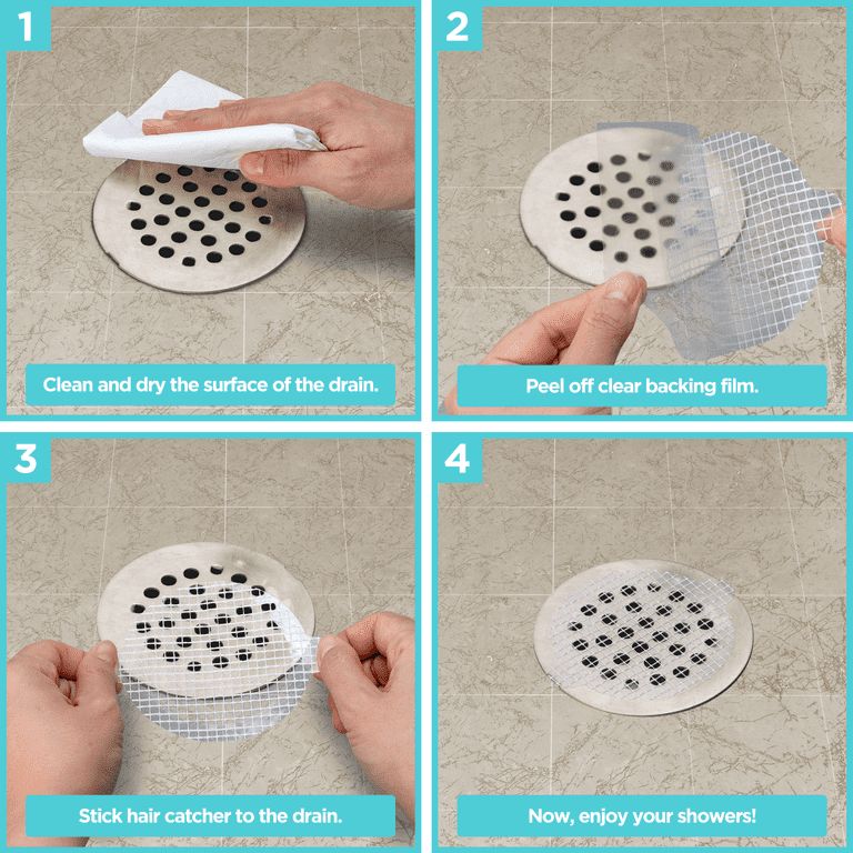 Hair Catcher Drain Cover in Chrome / Hair Catcher Replacement Baskets
