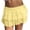 B-Yellow, variant on Wyobmus Women's Ruffled Shorts Solid Color Short Yoga Fitness Sports Tennis High Waisted 3-Layer Shorts A-Black