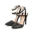 thumbnail image 5 of New Women Liliana DK67 Metallic Shimmer Pointy Toe Rhinestone Stiletto Pump, 5 of 5
