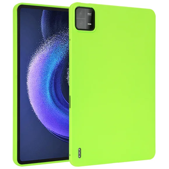 Étui pour Tablette pour Xiaomi MiPad 6 Pro, Pare-Chocs en Silicone Souple, Antichoc, Léger, Étui Arrière pour Xiaomi MI Pad 6 Pro 11 Pouces, Vert, MI Pad 6