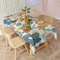 thumbnail image 5 of Boho Bohemia Flower Rectangle Tablecloth 60"x120",Waterproof Polyester Rectangle Table Cloth, Wipeable Spillproof Polyester Tablecloth for Dining, Camping, Indoor and Outdoor, 5 of 6
