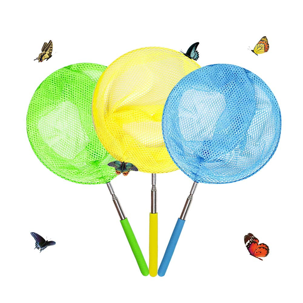 Telescopic Bug Net Butterfly Nets for Kids, 3 Pack Butterfly Nets with