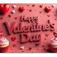 thumbnail image 4 of LUUFILx Valentine's Day Backdrop Banner Love Party Decor Romantic Decorations Heart Background Photography Props Red Display Celebration, 4 of 8