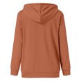 thumbnail image 5 of Timegard Womens Hoodies Casual Long Sleeve Solid Color Sweatshirt Fall Winter Loose Pullover with Pocket, 5 of 5