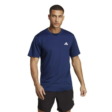 Men's adidas Train Essentials Training Tee Color: Dark Blue White Size: L