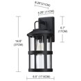 thumbnail image 7 of Outdoor Porch Light Fixture Wall Mount Outdoor Lighting for House, Garage, Hallway, Doorway, E26 Faymart Lighting, 7 of 7
