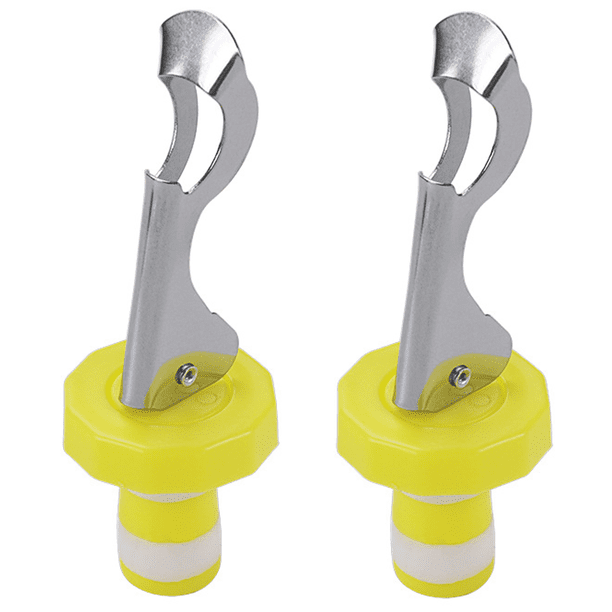 2 tapones de vino sellados a prueba de fugas - amarillo y blanco MFZFUKR CPB-DE-WX891-1